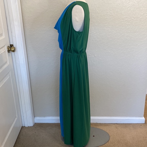 Jon & Anna Color-block Cowl Neck Maxi Dress - Women’s Plus Size 1X - NWT - Picture 2 of 14